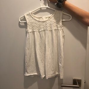 Tank top with back slit